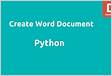 Editar arquivo word.doc em Python